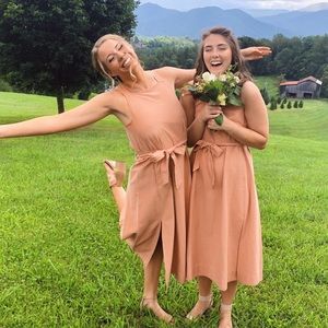 Madewell dress blush/peach